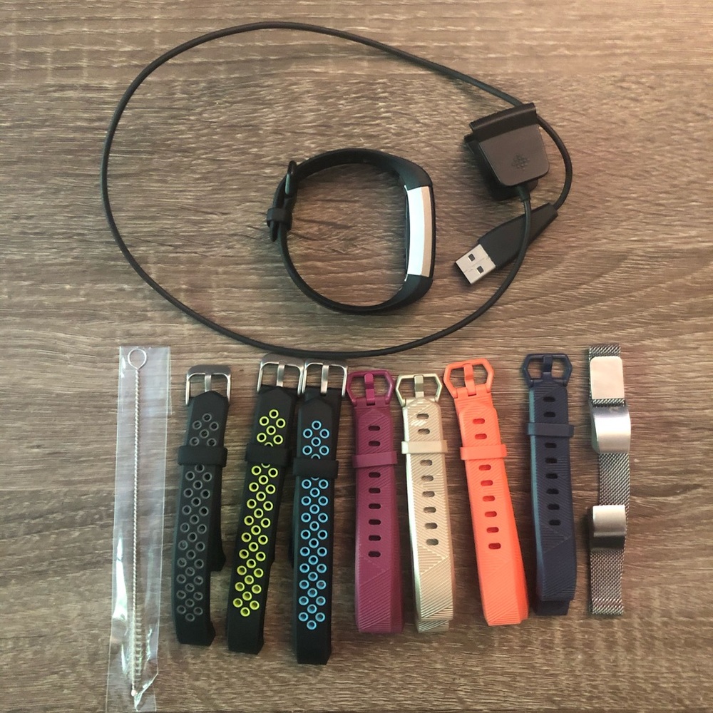 Fitbit Alta HR with 8 Fashion Bands